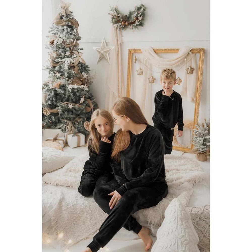 MomMe & Cie - Black long-sleeved maternity lounge set - size Small